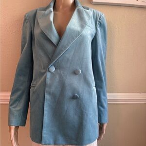 JNSQ Elegant Blue Women's Blazer WITH TOP  SIZE 4 USED LIKE NEW